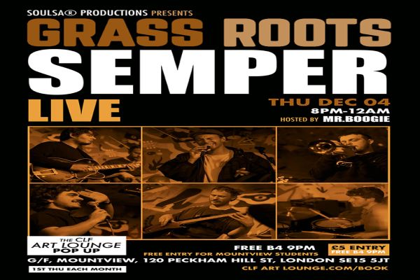 Grass Roots with Semper (Live) + Mr.Boogie/Soulsa — hero image